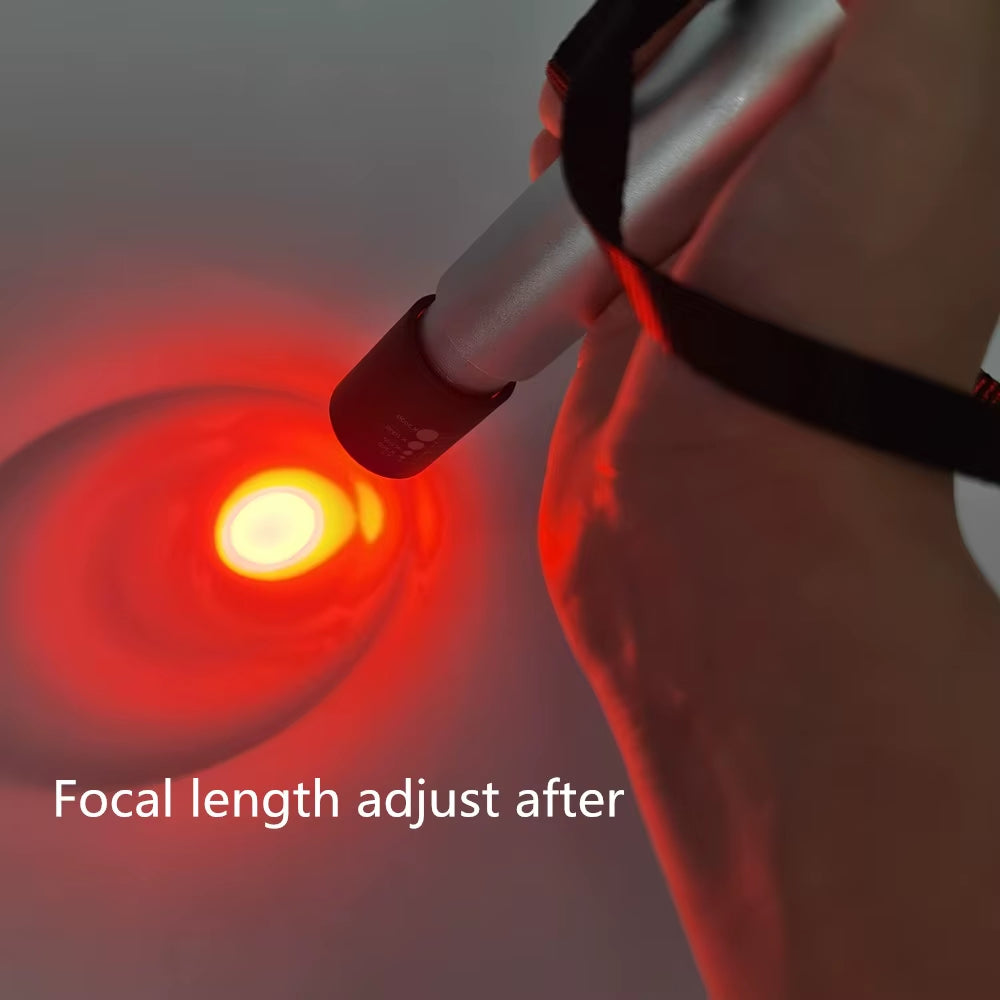 660Nm Red Light Help Wound Healing Speed Pain Relief Small Size Mini Hand Held LED Light Therapy Torch