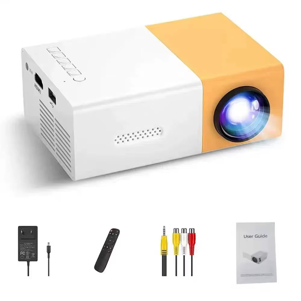 Portable Mini LED Projector with USB Audio 320X240 Pixel Home Media Player LCD for Outdoor Use