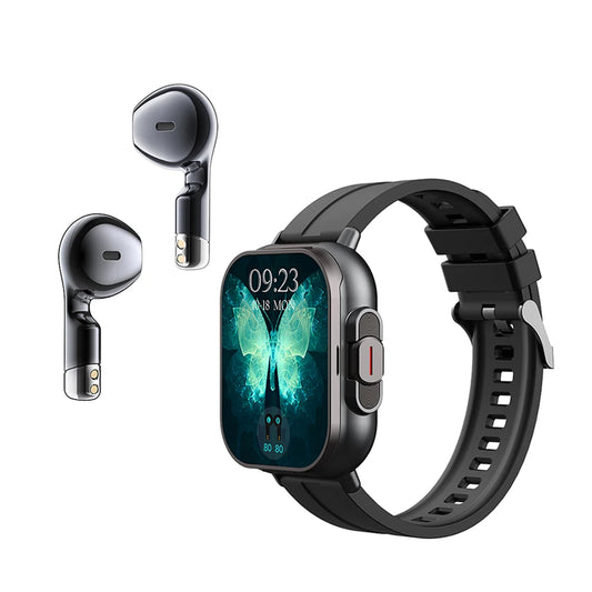 BT Call 2 in 1 Smartwatch with Earbuds NFC Health Monitoring Sports Men Smartwatch Headphones Smart Watch 2025